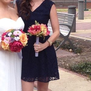 The Limited navy lace dress. Worn twice!